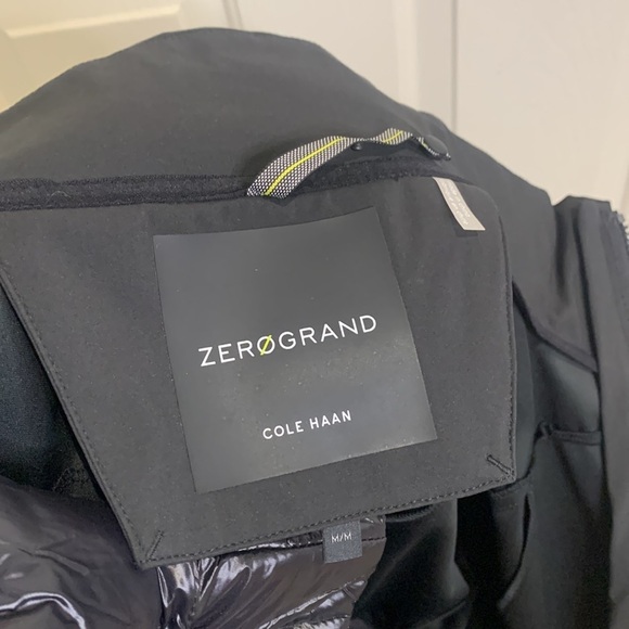 NWT Cole Haan zero grand 2 in 1 water resistant solid jacket black medium - Picture 8 of 16